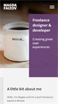 Mobile Screenshot of magdawebdesign.com